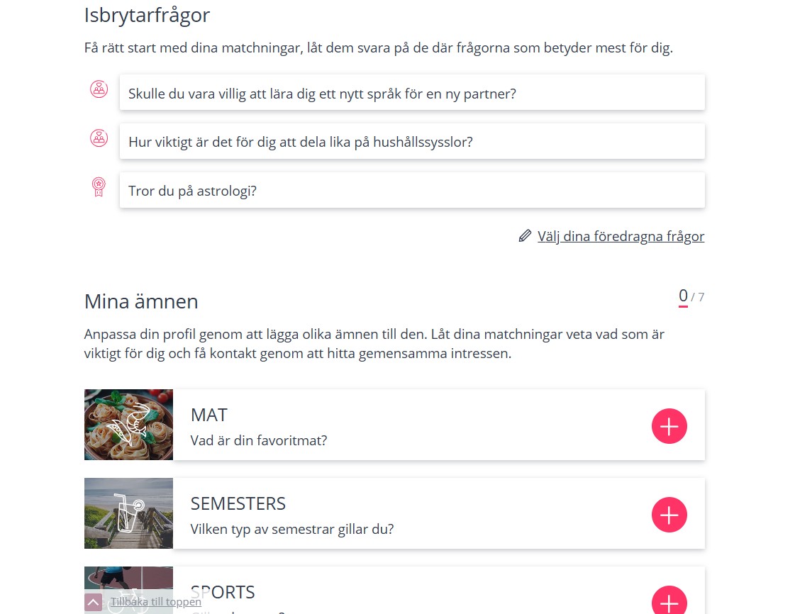 Be2 isbrytarfrågor och intressen